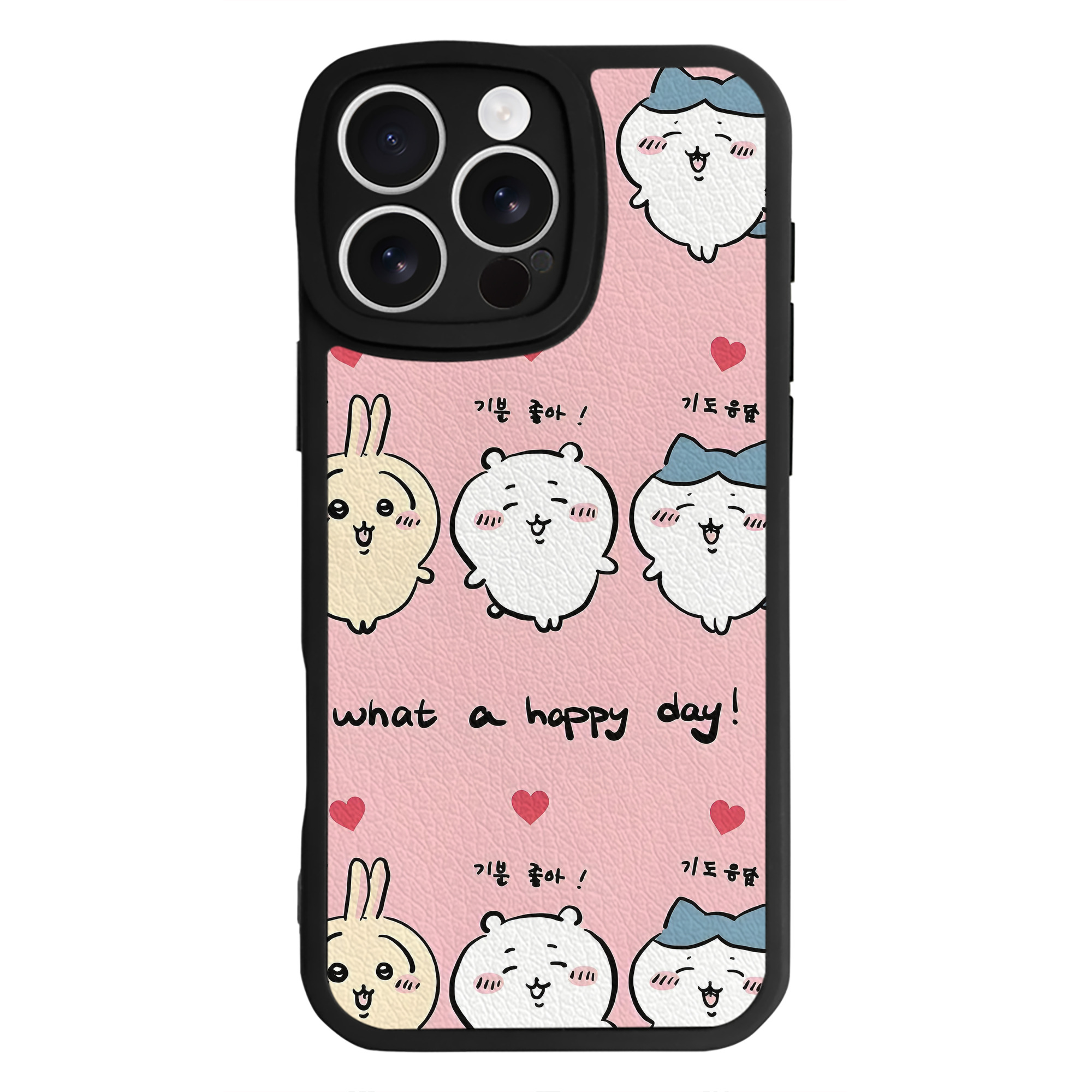 （画像用） ちいかわ Chii-kawa 【iPhone 16シリーズ対応】シリコンスマホケース（レザー調） 材質：シリコン
